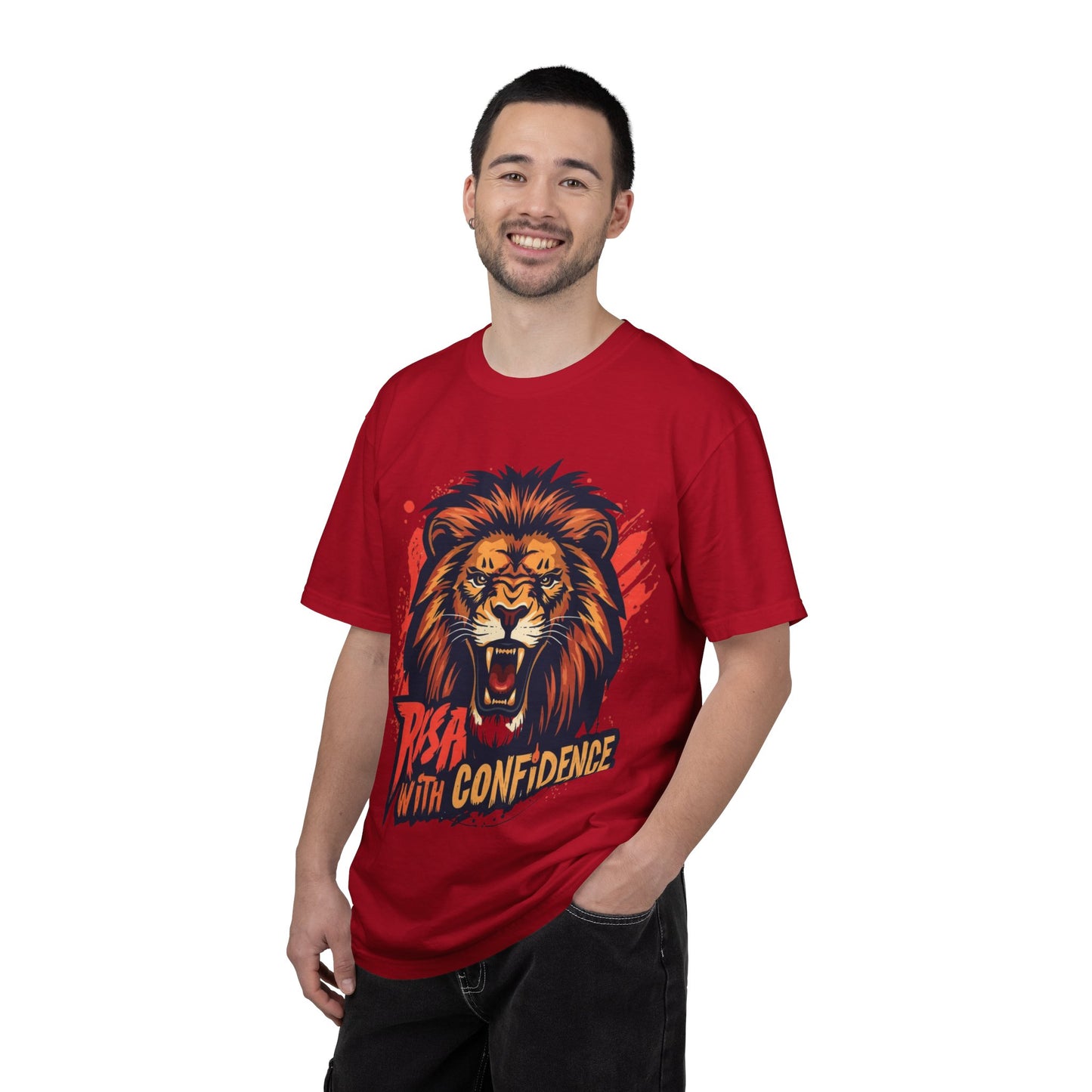 Lion Graphic T-Shirt — "Roar With Confidence" Bold Wildlife Tee