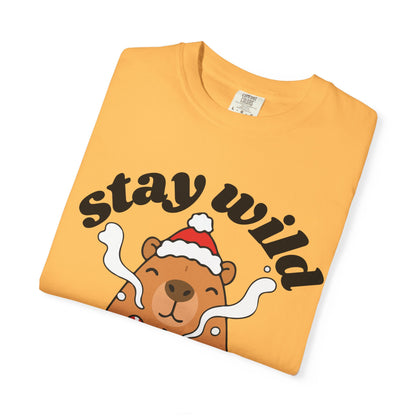 Stay Wild Stay Warm Bear T-Shirt — Cute Hot Cocoa Winter Graphic Tee