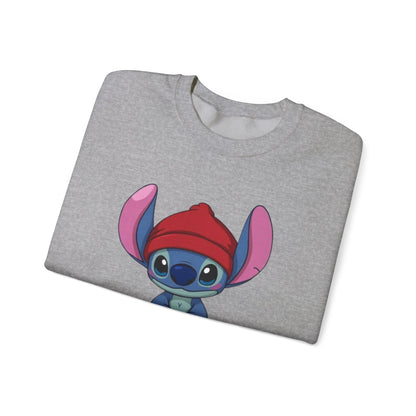 Stitch Cute Crewneck Sweatshirt — “All I Want Is Stitch” Cartoon Pullover