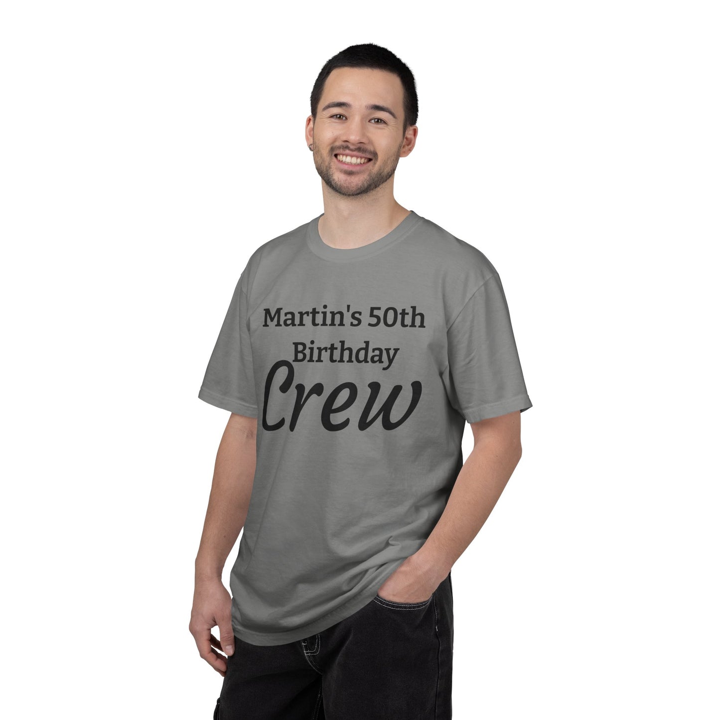 Personalized 'Martin's 50th Birthday Crew' T-Shirt