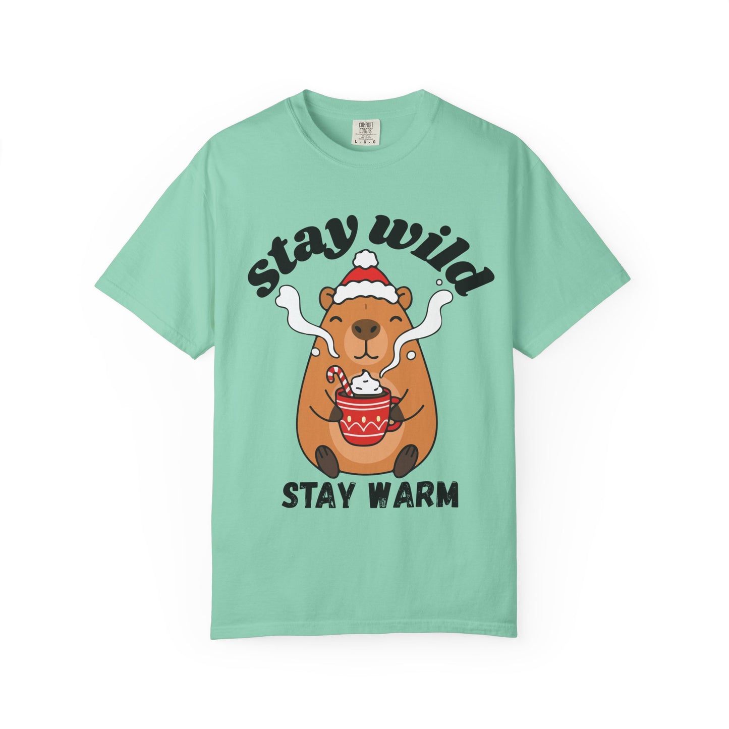 Stay Wild Stay Warm Bear T-Shirt — Cute Hot Cocoa Winter Graphic Tee
