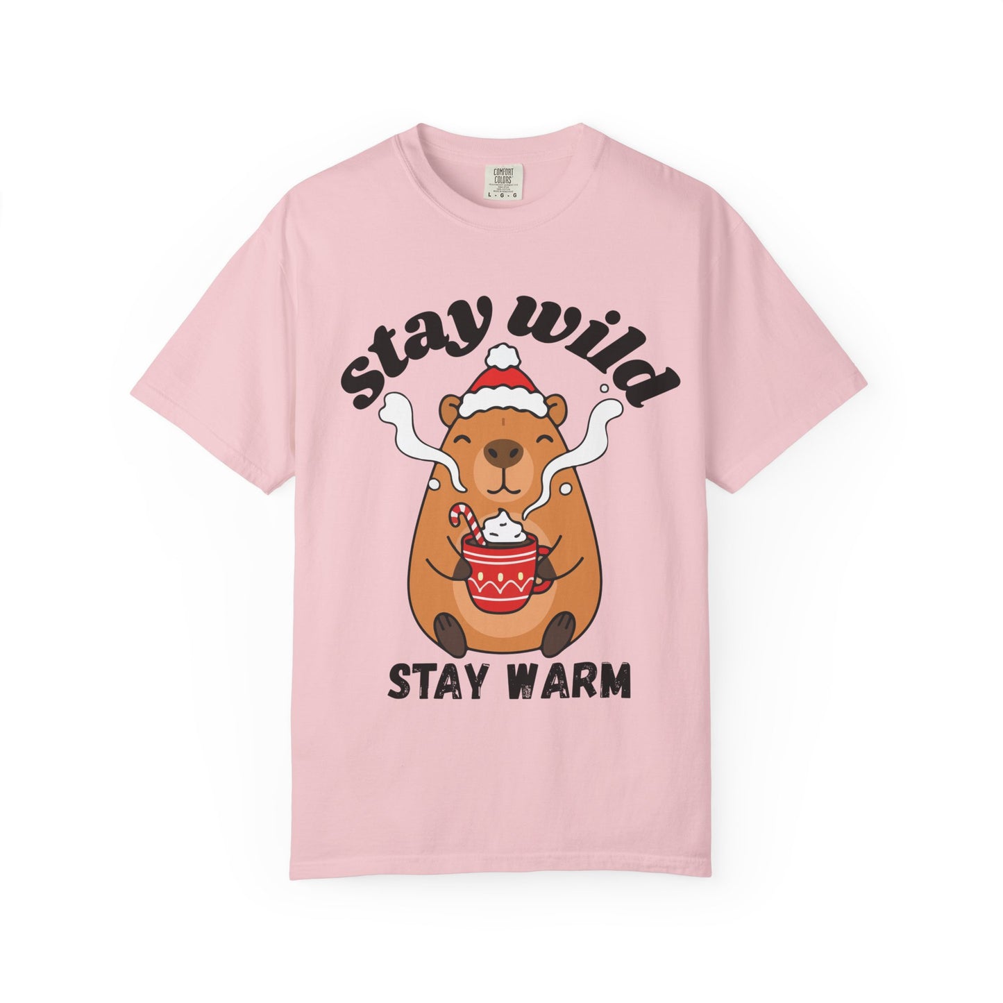 Stay Wild Stay Warm Bear T-Shirt — Cute Hot Cocoa Winter Graphic Tee