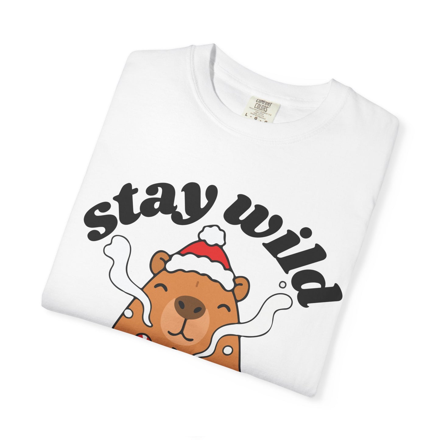Stay Wild Stay Warm Bear T-Shirt — Cute Hot Cocoa Winter Graphic Tee