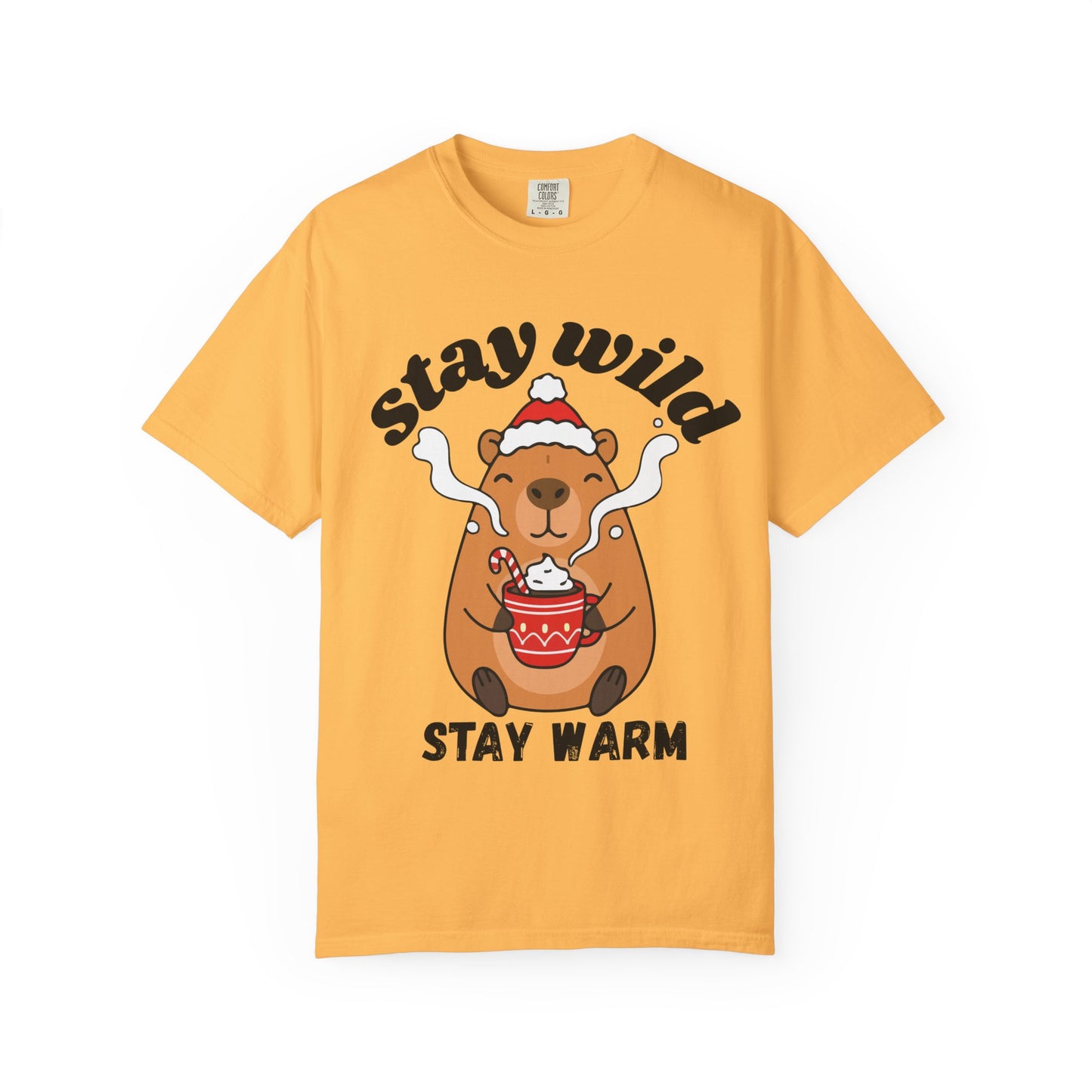 Stay Wild Stay Warm Bear T-Shirt — Cute Hot Cocoa Winter Graphic Tee