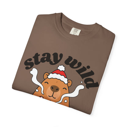 Stay Wild Stay Warm Bear T-Shirt — Cute Hot Cocoa Winter Graphic Tee