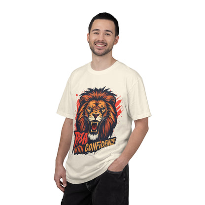 Lion Graphic T-Shirt — "Roar With Confidence" Bold Wildlife Tee