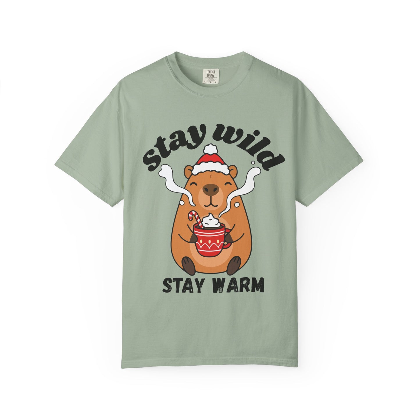 Stay Wild Stay Warm Bear T-Shirt — Cute Hot Cocoa Winter Graphic Tee