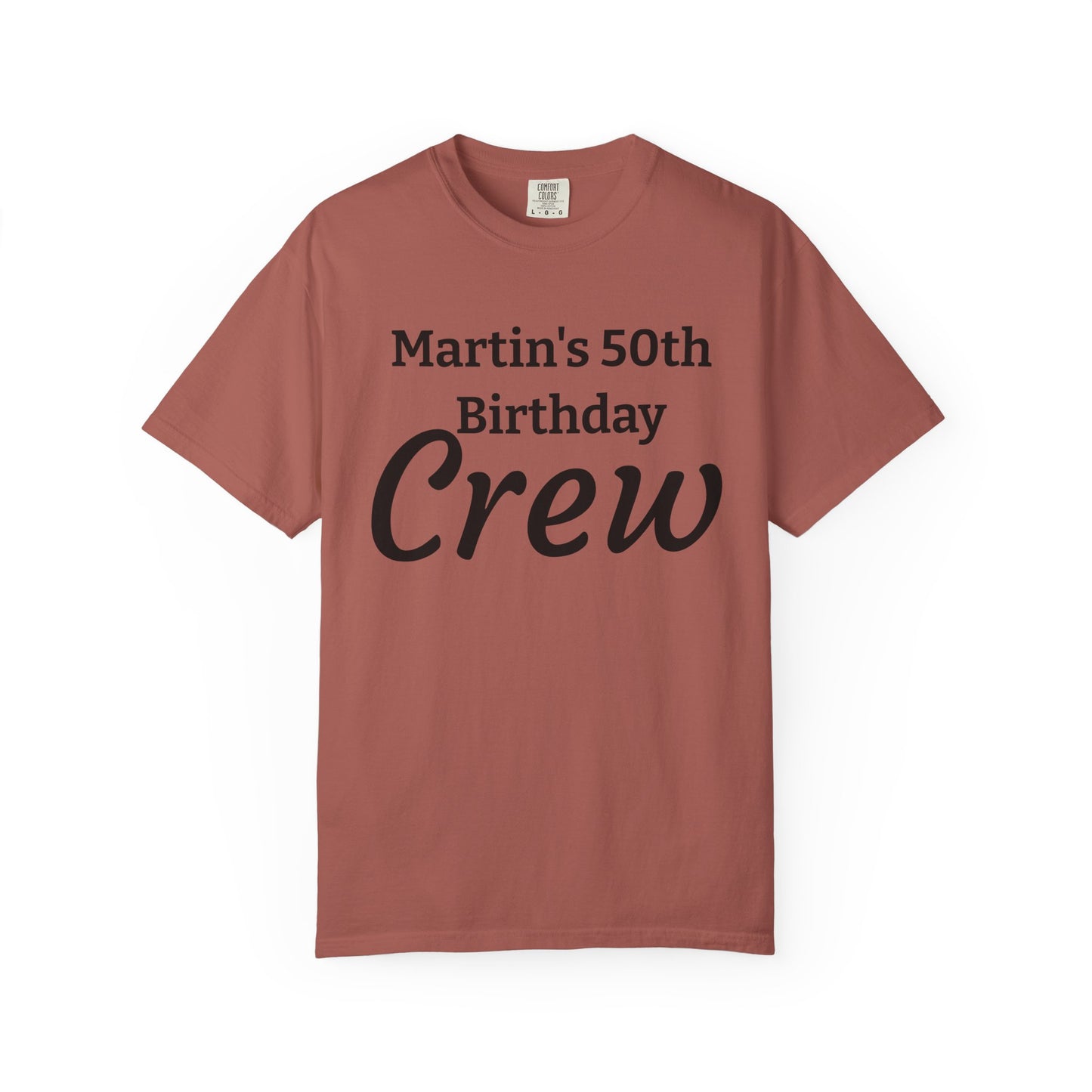 Personalized 'Martin's 50th Birthday Crew' T-Shirt