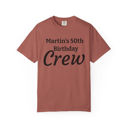 Personalized 'Martin's 50th Birthday Crew' T-Shirt