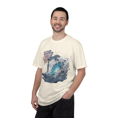 Ride the Wave Dolphin T-Shirt — Ocean Surf Graphic Tee
