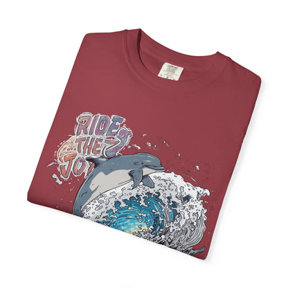 Ride the Wave Dolphin T-Shirt — Ocean Surf Graphic Tee