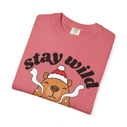 Stay Wild Stay Warm Bear T-Shirt — Cute Hot Cocoa Winter Graphic Tee