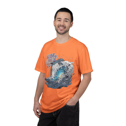 Ride the Wave Dolphin T-Shirt — Ocean Surf Graphic Tee