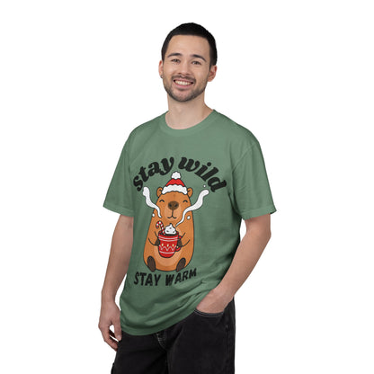Stay Wild Stay Warm Bear T-Shirt — Cute Hot Cocoa Winter Graphic Tee