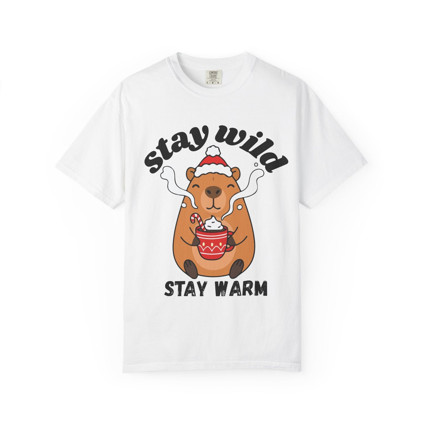 Stay Wild Stay Warm Bear T-Shirt — Cute Hot Cocoa Winter Graphic Tee