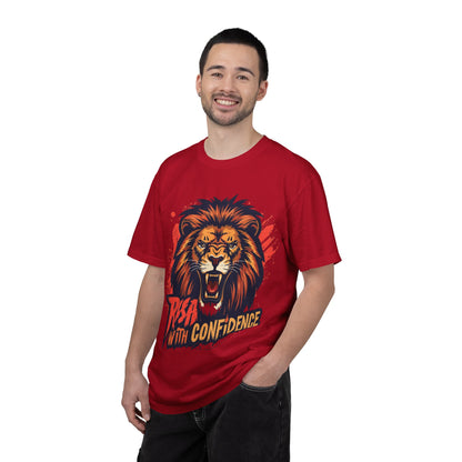 Lion Graphic T-Shirt — "Roar With Confidence" Bold Wildlife Tee