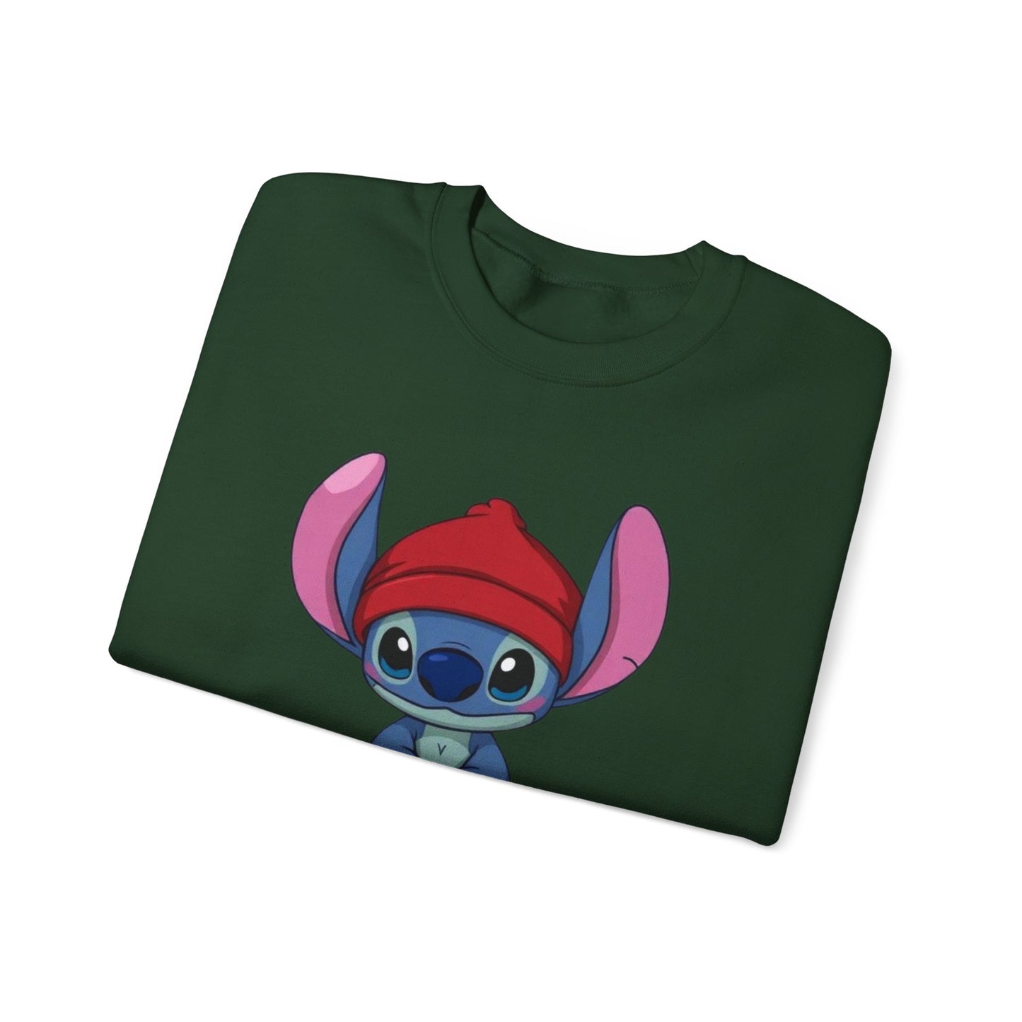 Stitch Cute Crewneck Sweatshirt — “All I Want Is Stitch” Cartoon Pullover