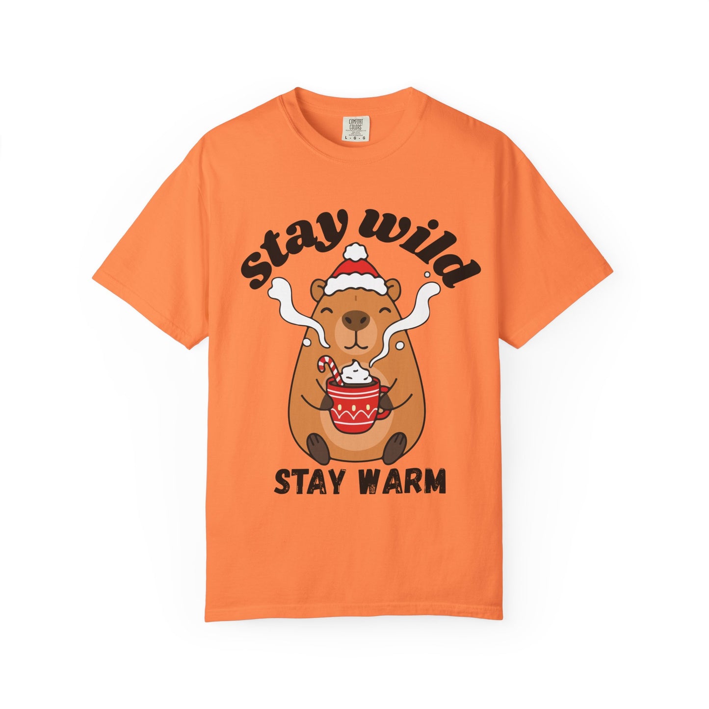 Stay Wild Stay Warm Bear T-Shirt — Cute Hot Cocoa Winter Graphic Tee