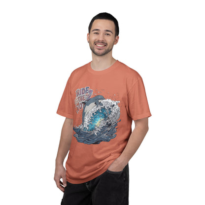 Ride the Wave Dolphin T-Shirt — Ocean Surf Graphic Tee