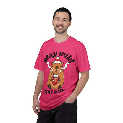 Stay Wild Stay Warm Bear T-Shirt — Cute Hot Cocoa Winter Graphic Tee