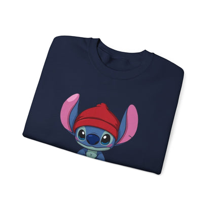 Stitch Cute Crewneck Sweatshirt — “All I Want Is Stitch” Cartoon Pullover