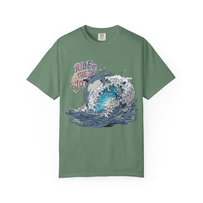 Ride the Wave Dolphin T-Shirt — Ocean Surf Graphic Tee