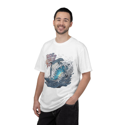 Ride the Wave Dolphin T-Shirt — Ocean Surf Graphic Tee