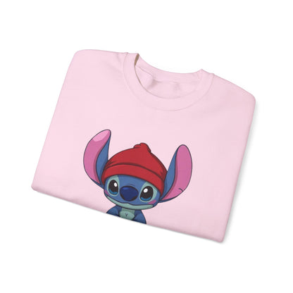 Stitch Cute Crewneck Sweatshirt — “All I Want Is Stitch” Cartoon Pullover