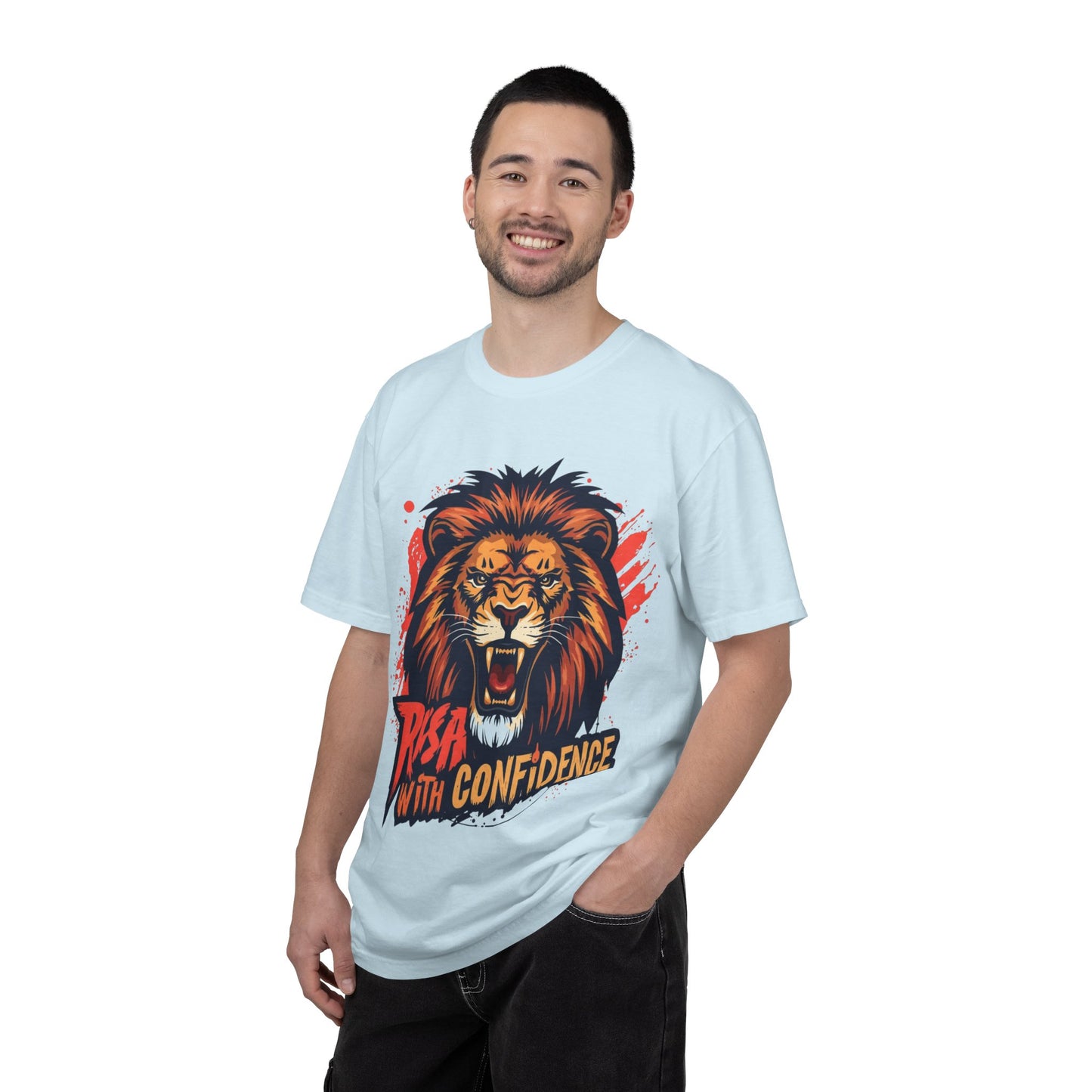 Lion Graphic T-Shirt — "Roar With Confidence" Bold Wildlife Tee