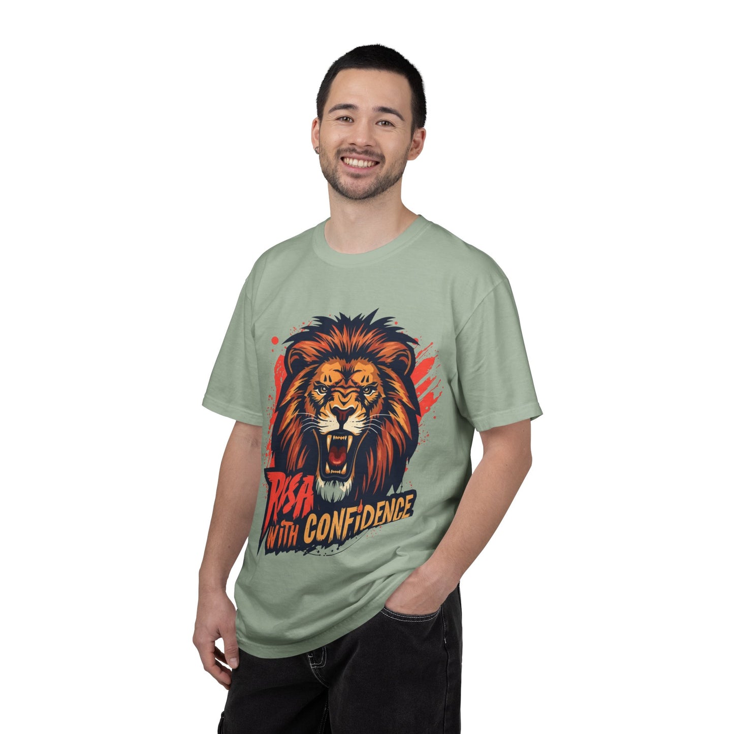 Lion Graphic T-Shirt — "Roar With Confidence" Bold Wildlife Tee