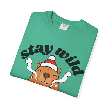 Stay Wild Stay Warm Bear T-Shirt — Cute Hot Cocoa Winter Graphic Tee
