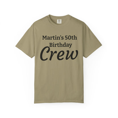 Personalized 'Martin's 50th Birthday Crew' T-Shirt
