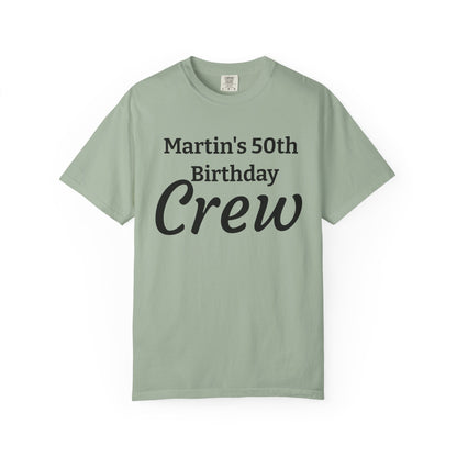 Personalized 'Martin's 50th Birthday Crew' T-Shirt