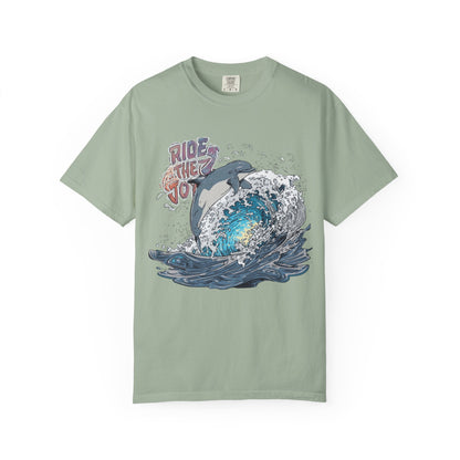 Ride the Wave Dolphin T-Shirt — Ocean Surf Graphic Tee