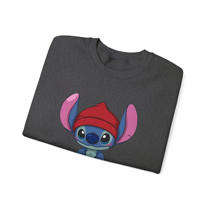 Stitch Cute Crewneck Sweatshirt — “All I Want Is Stitch” Cartoon Pullover