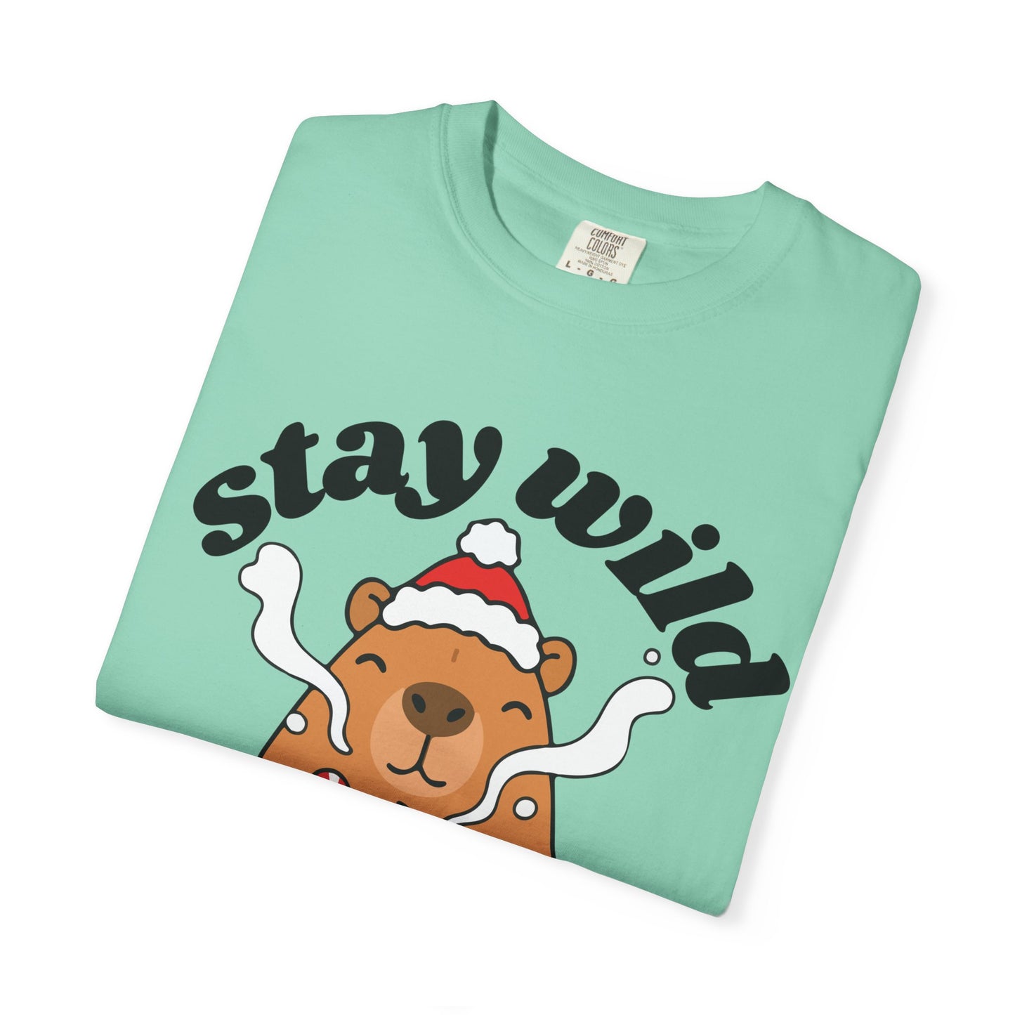Stay Wild Stay Warm Bear T-Shirt — Cute Hot Cocoa Winter Graphic Tee