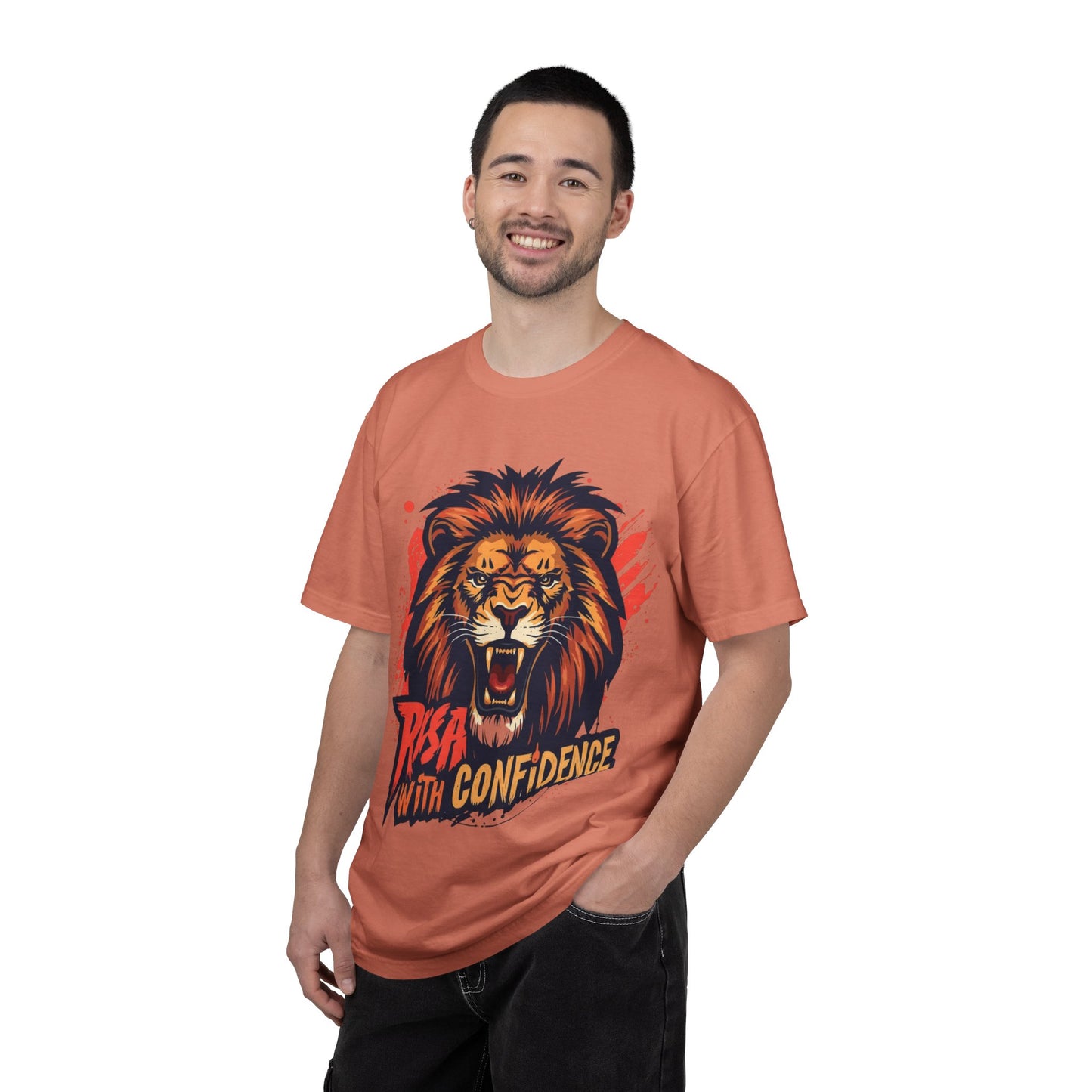 Lion Graphic T-Shirt — "Roar With Confidence" Bold Wildlife Tee
