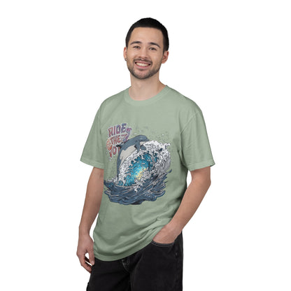 Ride the Wave Dolphin T-Shirt — Ocean Surf Graphic Tee