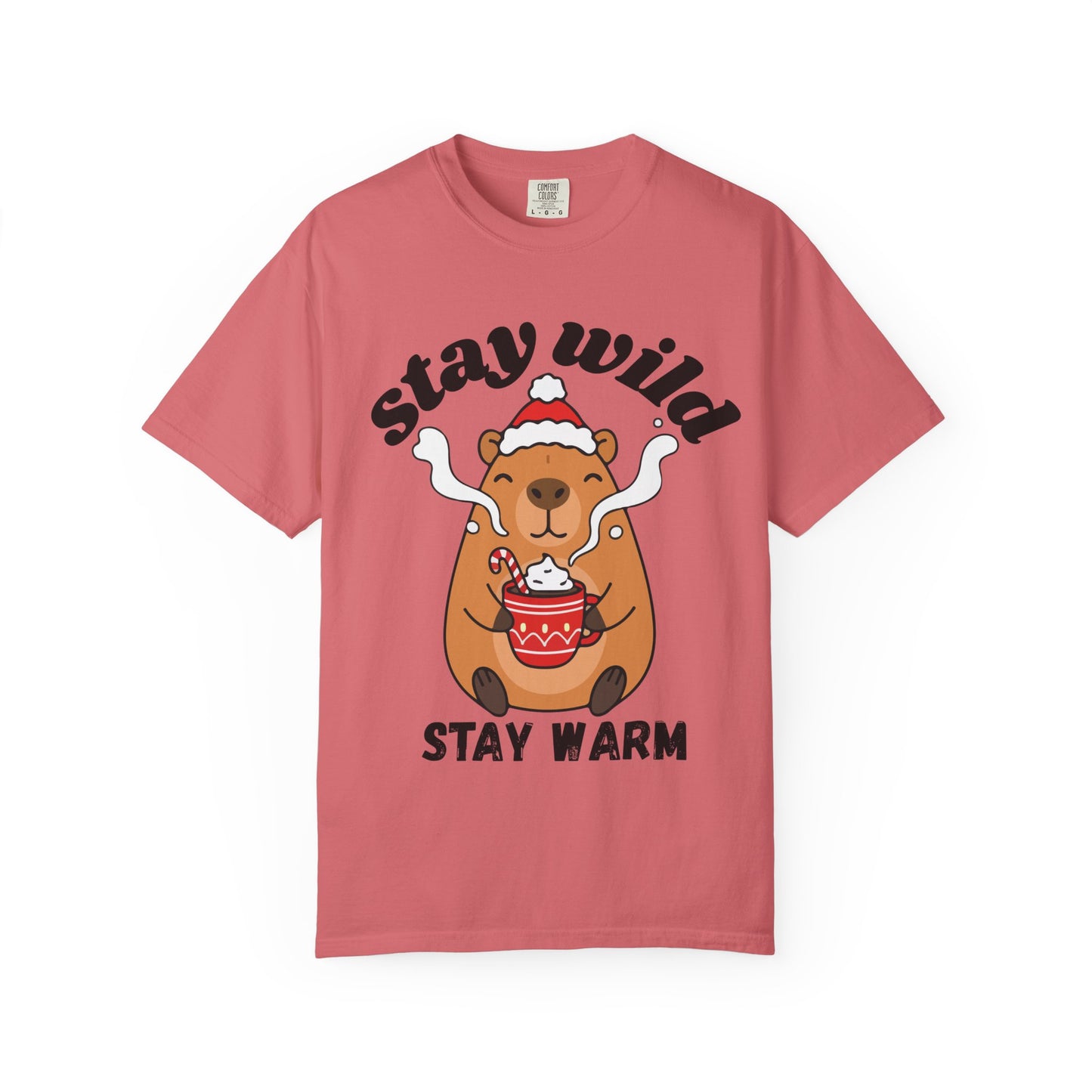 Stay Wild Stay Warm Bear T-Shirt — Cute Hot Cocoa Winter Graphic Tee