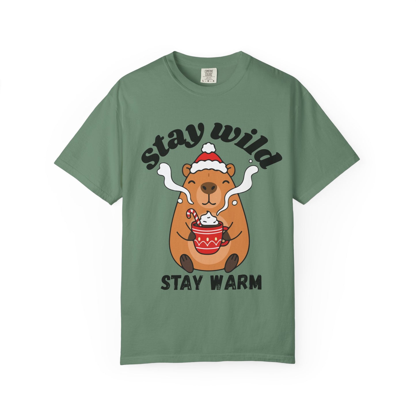 Stay Wild Stay Warm Bear T-Shirt — Cute Hot Cocoa Winter Graphic Tee