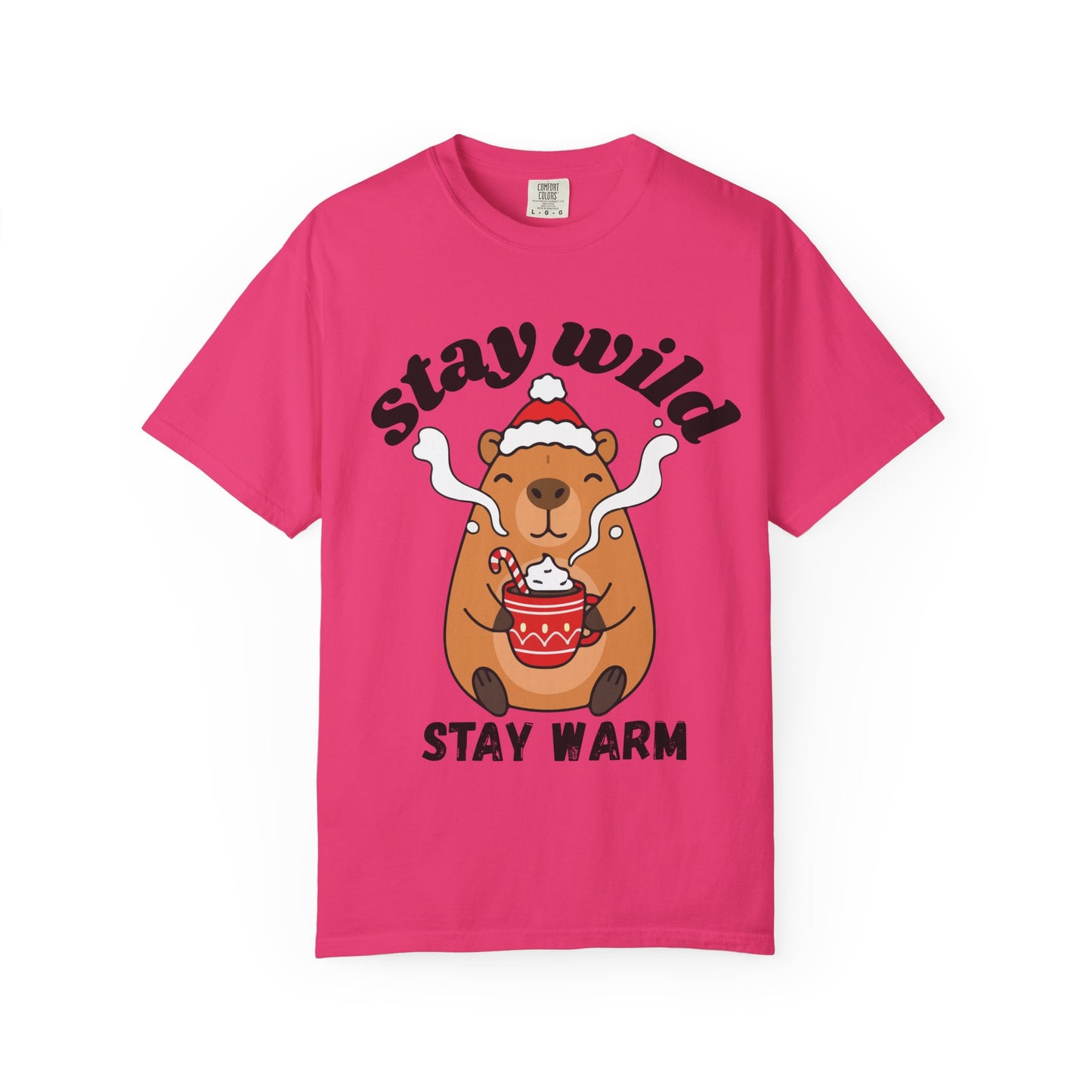Stay Wild Stay Warm Bear T-Shirt — Cute Hot Cocoa Winter Graphic Tee