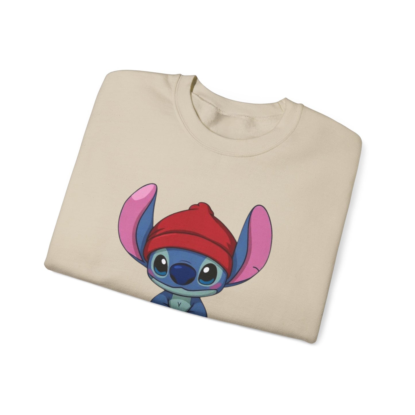 Stitch Cute Crewneck Sweatshirt — “All I Want Is Stitch” Cartoon Pullover