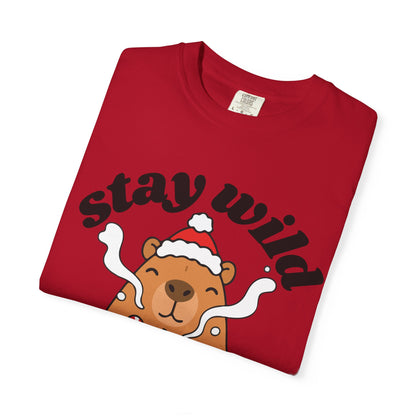 Stay Wild Stay Warm Bear T-Shirt — Cute Hot Cocoa Winter Graphic Tee