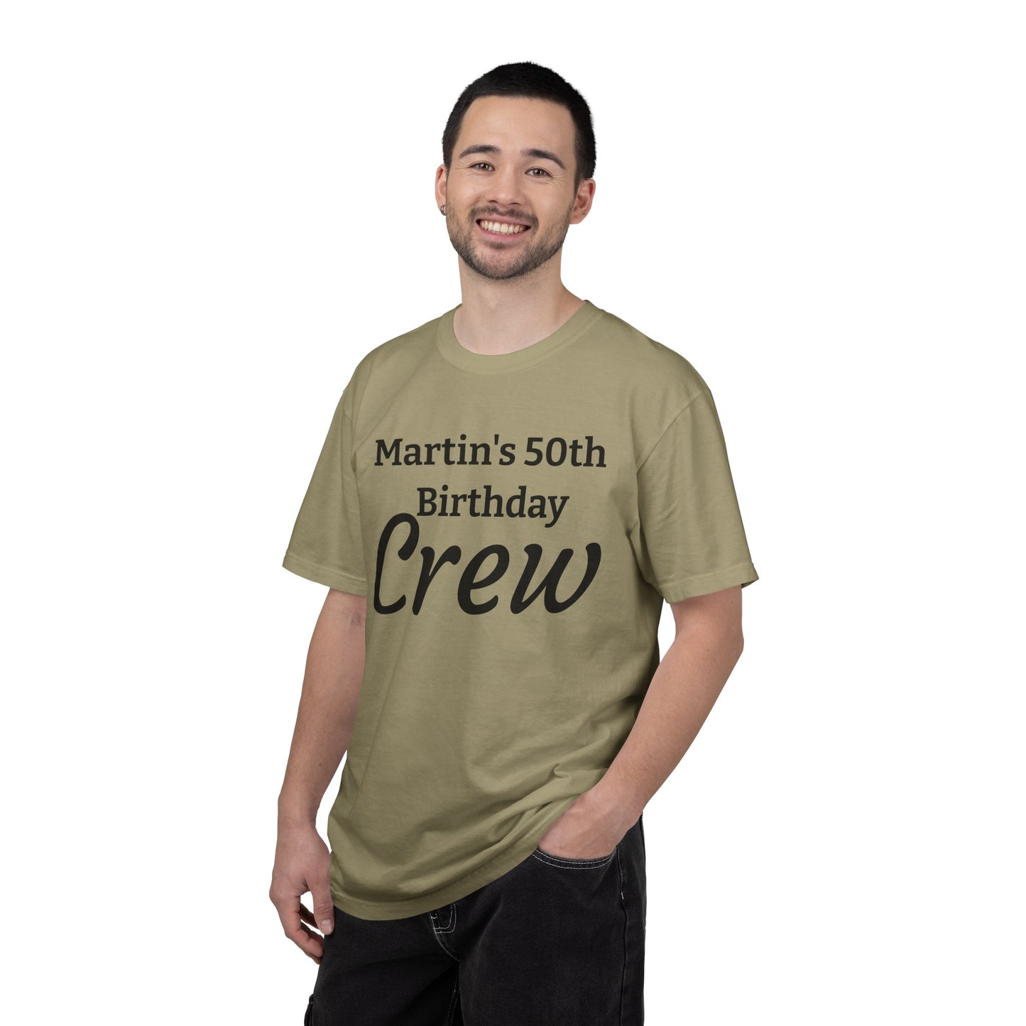 Personalized 'Martin's 50th Birthday Crew' T-Shirt