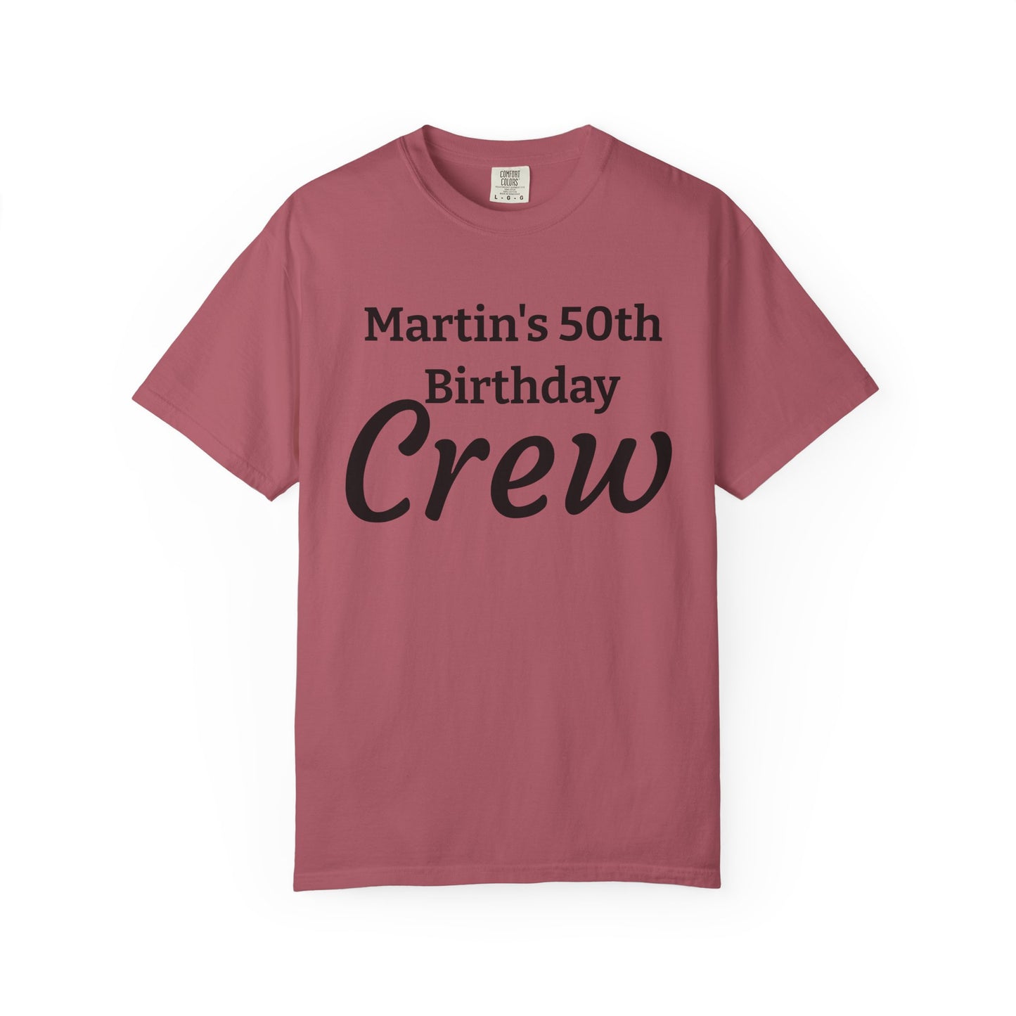 Personalized 'Martin's 50th Birthday Crew' T-Shirt