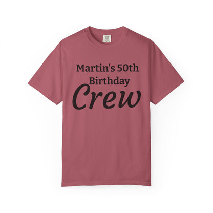 Personalized 'Martin's 50th Birthday Crew' T-Shirt