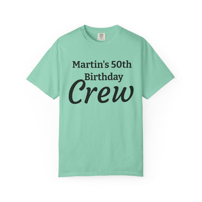 Personalized 'Martin's 50th Birthday Crew' T-Shirt