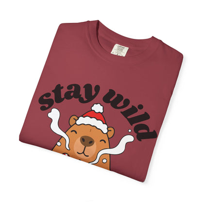 Stay Wild Stay Warm Bear T-Shirt — Cute Hot Cocoa Winter Graphic Tee