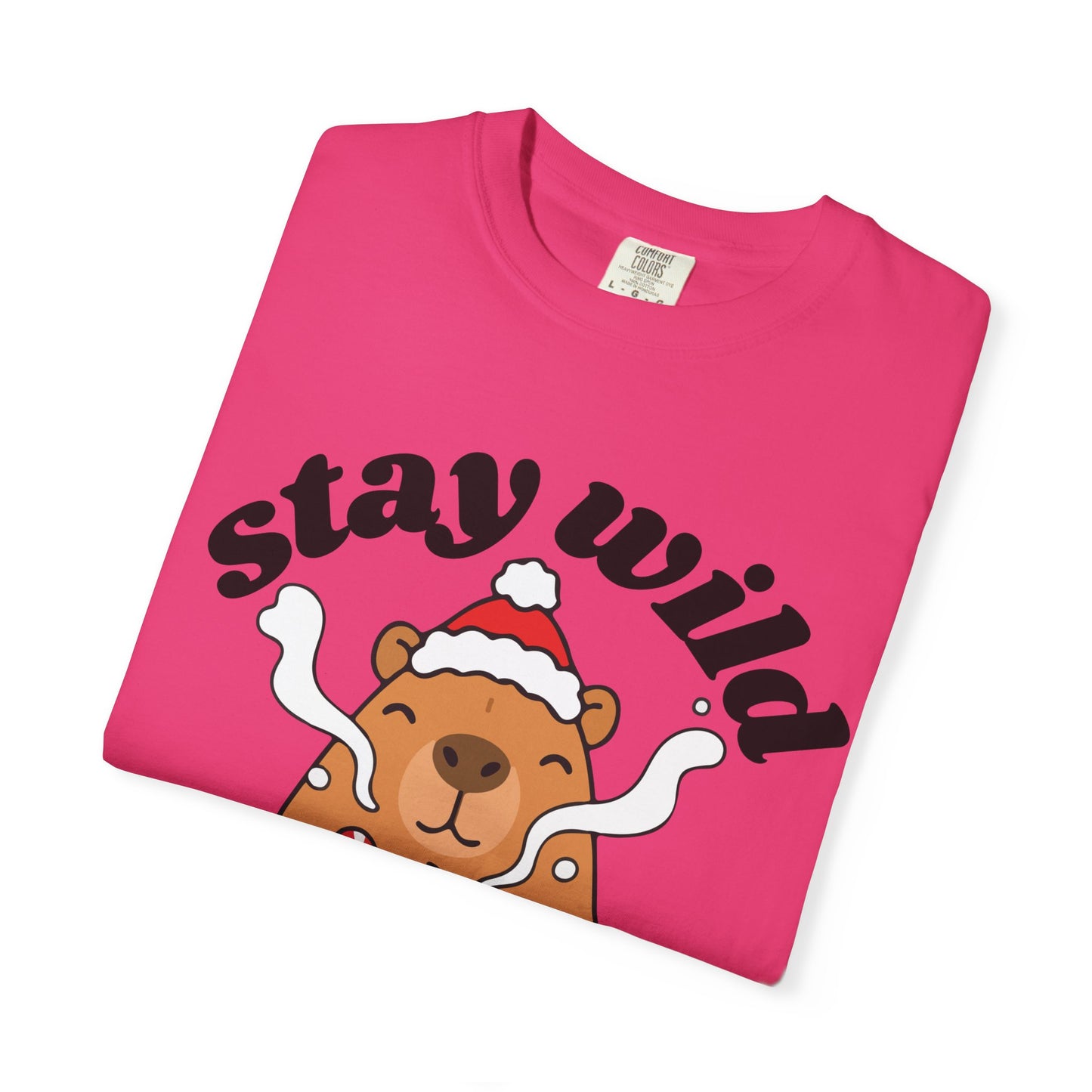 Stay Wild Stay Warm Bear T-Shirt — Cute Hot Cocoa Winter Graphic Tee