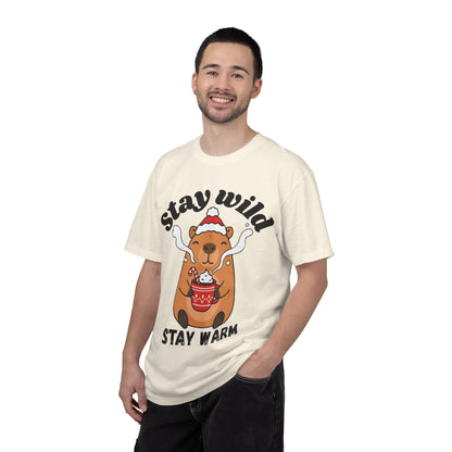 Stay Wild Stay Warm Bear T-Shirt — Cute Hot Cocoa Winter Graphic Tee